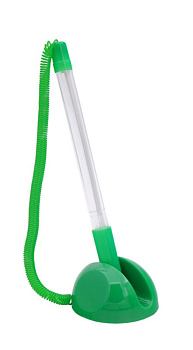 Ручка шариковая настольная с телешнуром Workmate, зелёный корпус 0.5 мм